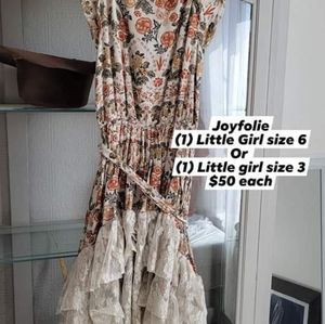 Joyfolie Mia Joy Dress 👗 Little Girl Size 6